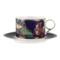 Чашка чайная с блюдцем Mix&Match Home Волшебный Дракон, фарфор, фиолетовая