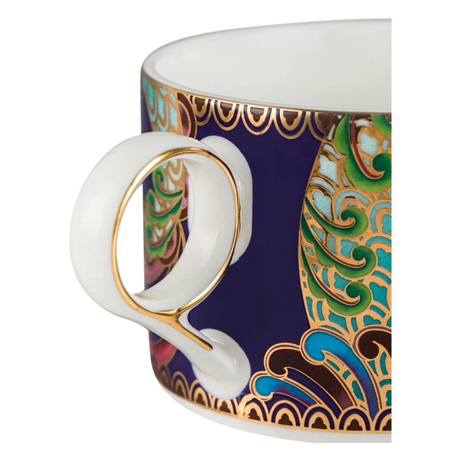 Чашка чайная с блюдцем Mix&Match Home Волшебный Дракон, фарфор, фиолетовая