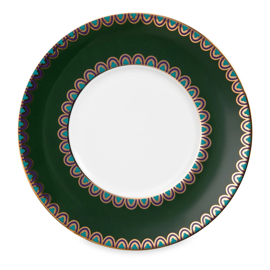 Чашка чайная с блюдцем Mix&Match Home Волшебный Дракон, фарфор, зеленая