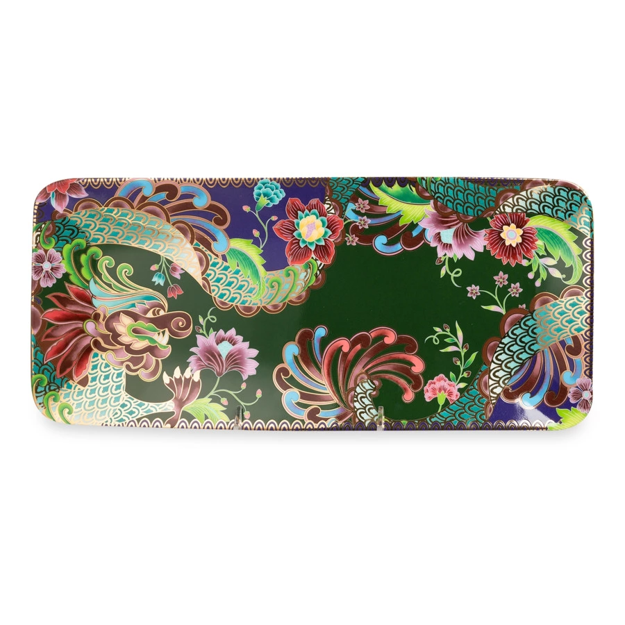 Блюдо прямоугольное Mix&Match Home Волшебный Дракон 38х17 см, фарфор