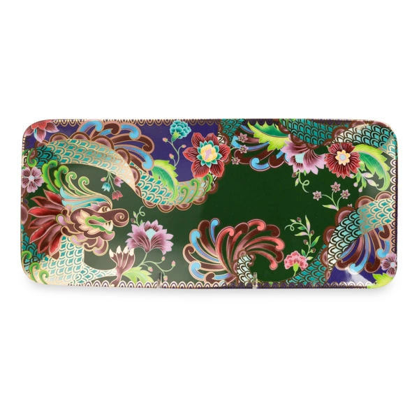 Блюдо прямоугольное Mix&Match Home Волшебный Дракон 38х17 см, фарфор