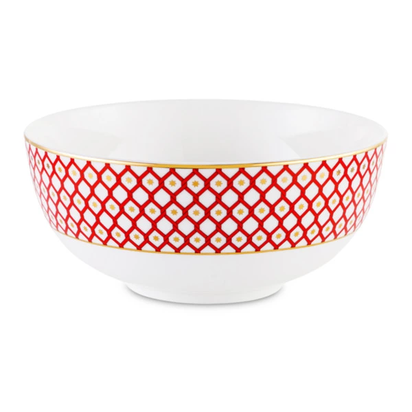 Салатник порционный ИФЗ Восточная Скарлетт-1 16 см, фарфор костяной