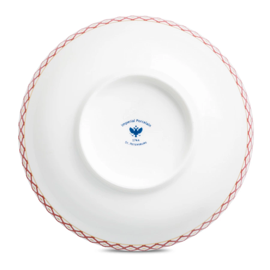 Салатник порционный ИФЗ Восточная Скарлетт-1 16 см, фарфор костяной