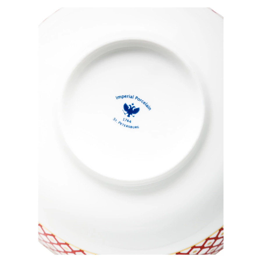 Салатник порционный ИФЗ Восточная Скарлетт-1 16 см, фарфор костяной