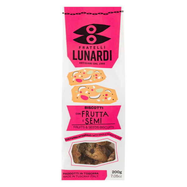 Печенье с мюсли и семенами Fratelli Lunardi 200 г