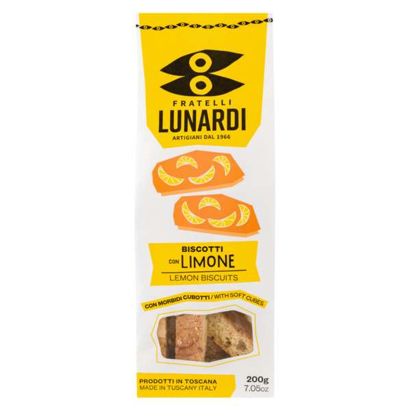 Печенье с цукатами лимона Fratelli Lunardi 200 г