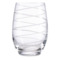 Стакан для воды Mikasa Cheers 480 мл, хрустальное стекло, серебристый декор, спираль