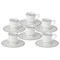 Набор кофейных пар Anna Lafarg Emily Жемчуг на 6 персон 12 преметов, фарфор, белый, п/к