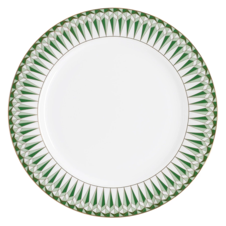 Сервиз чайный Anna Lafarg Emily Изумруд на 6 персон 21 предмет, фарфор костяной, белый, п/к