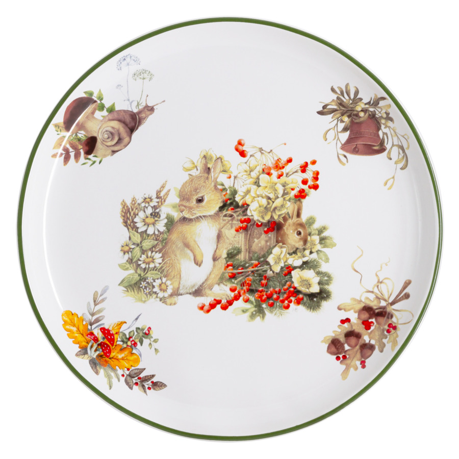 Набор посуды столовой IMARI Зайчата на 1 персону, 3 предмета, керамика, п/к