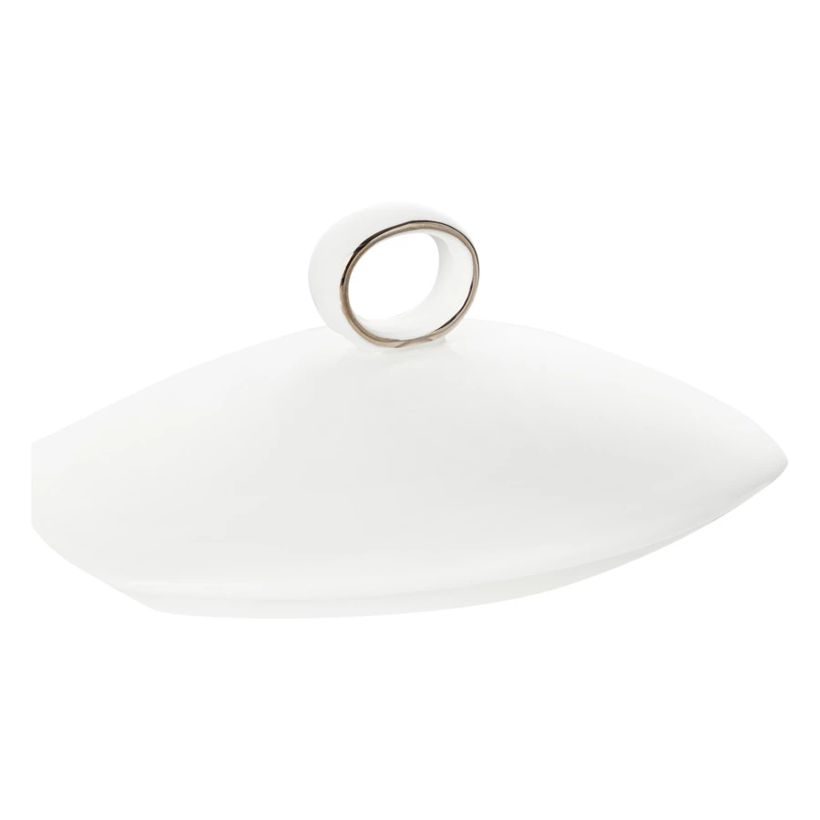 Сахарница с крышкой Narumi Шагрин 300 мл, фарфор костяной