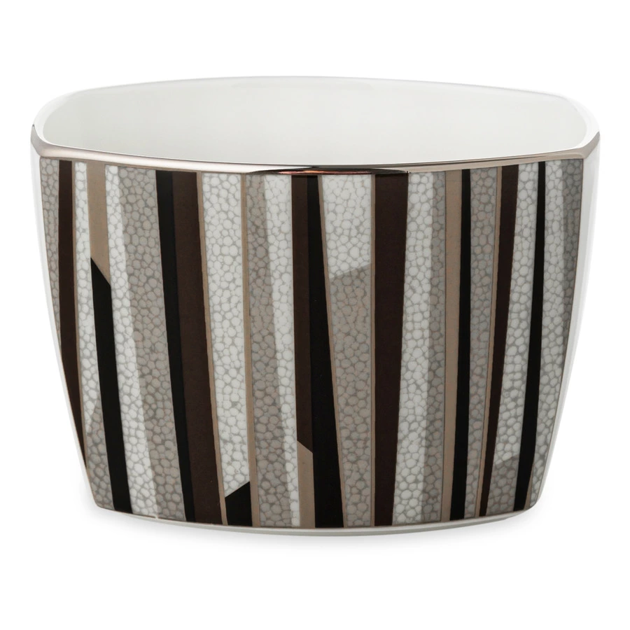 Сахарница с крышкой Narumi Шагрин 300 мл, фарфор костяной