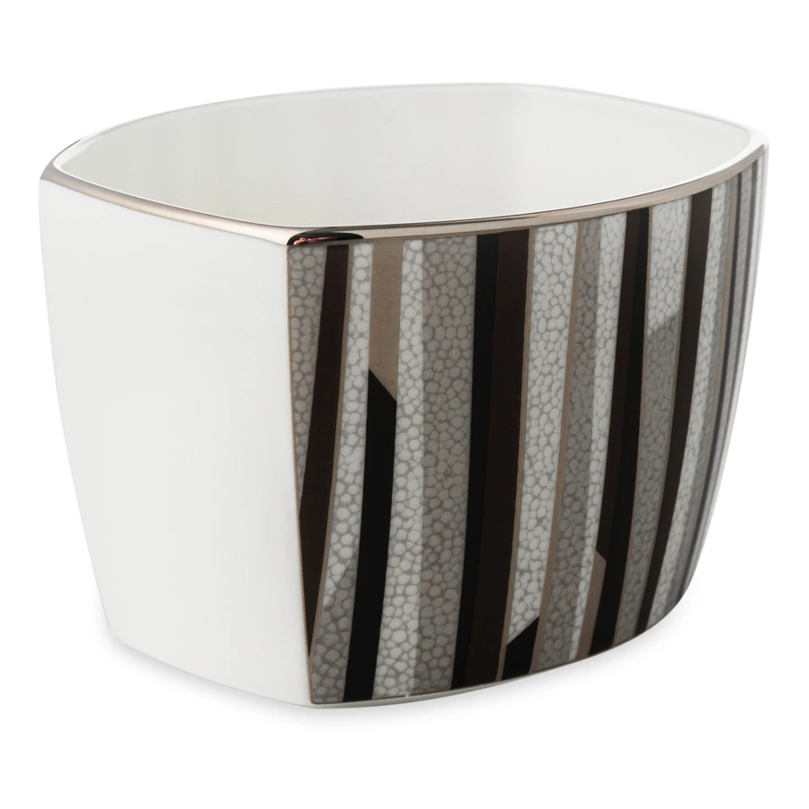 Сахарница с крышкой Narumi Шагрин 300 мл, фарфор костяной