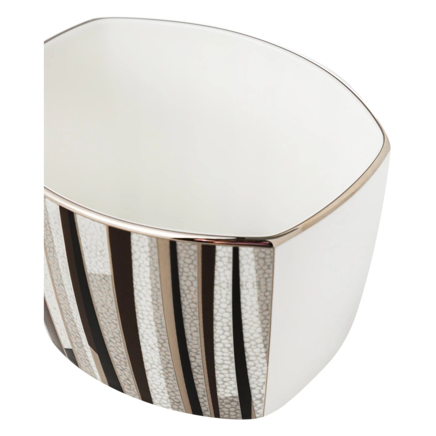 Сахарница с крышкой Narumi Шагрин 300 мл, фарфор костяной