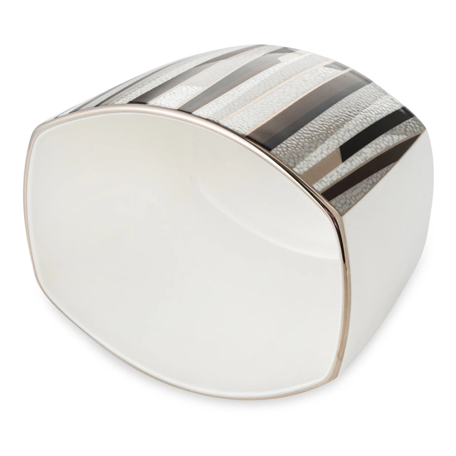 Сахарница с крышкой Narumi Шагрин 300 мл, фарфор костяной