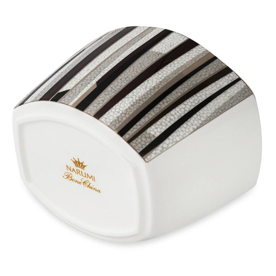 Сахарница с крышкой Narumi Шагрин 300 мл, фарфор костяной