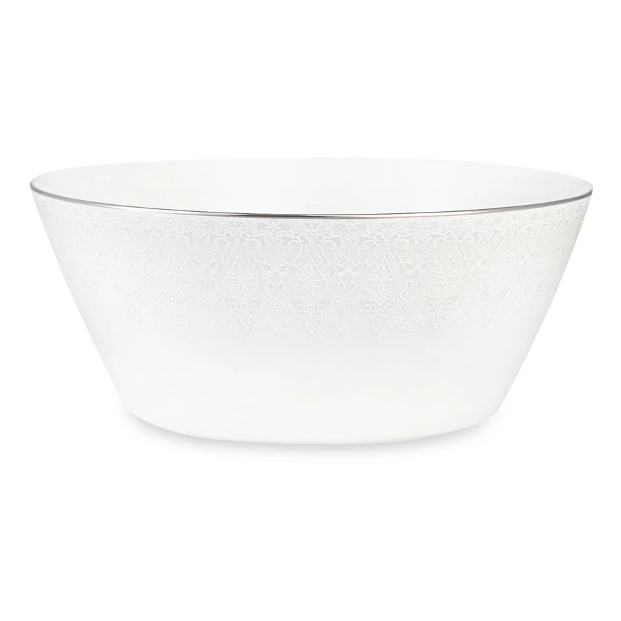 Салатник Narumi Аврора жемчуг 23 см, фарфор костяной