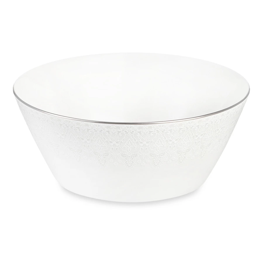 Салатник Narumi Аврора жемчуг 23 см, фарфор костяной