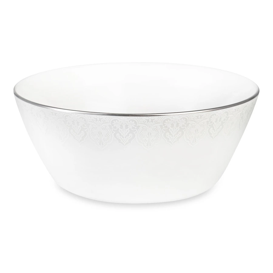 Салатник порционный Narumi Аврора жемчуг 14 см, фарфор костяной