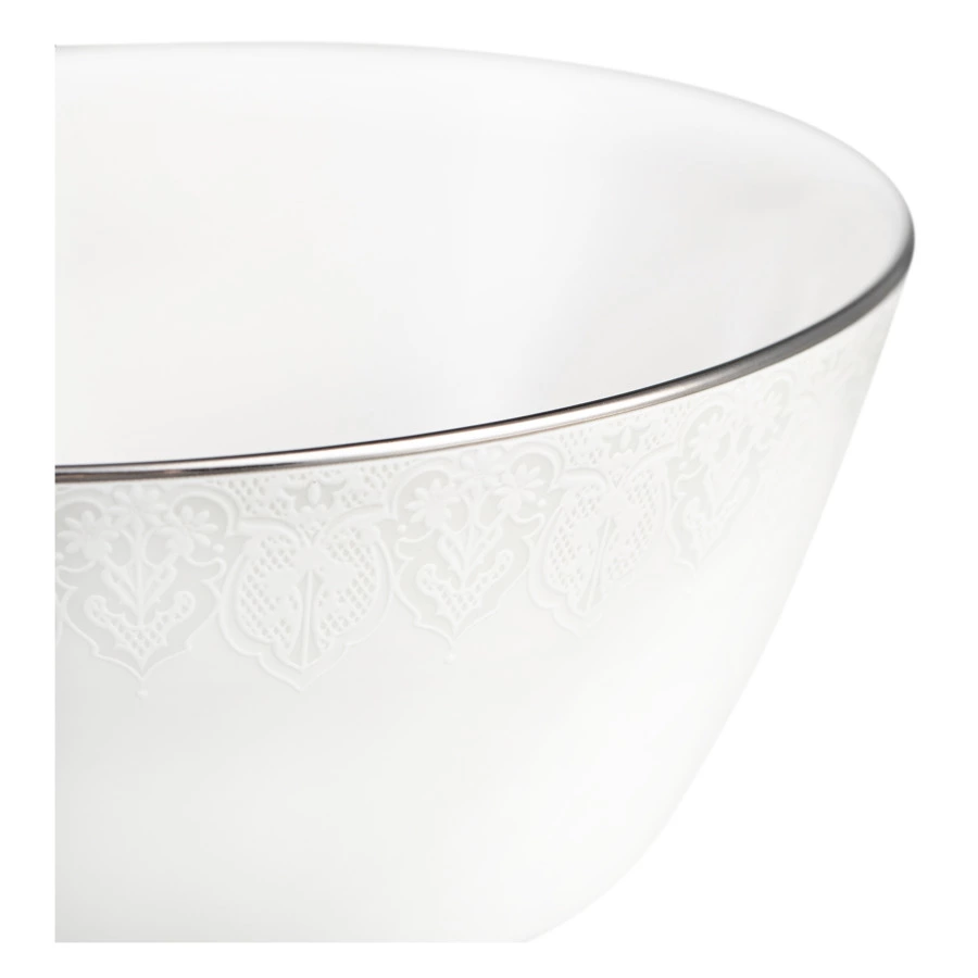 Салатник порционный Narumi Аврора жемчуг 14 см, фарфор костяной