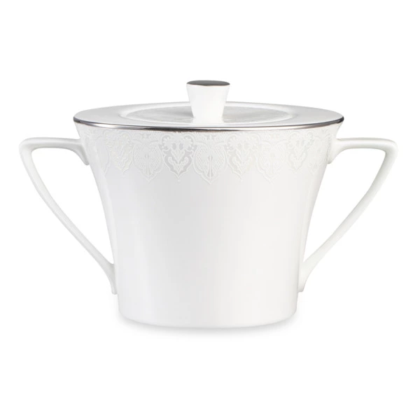 Сахарница Narumi Аврора жемчуг 340 мл, фарфор костяной