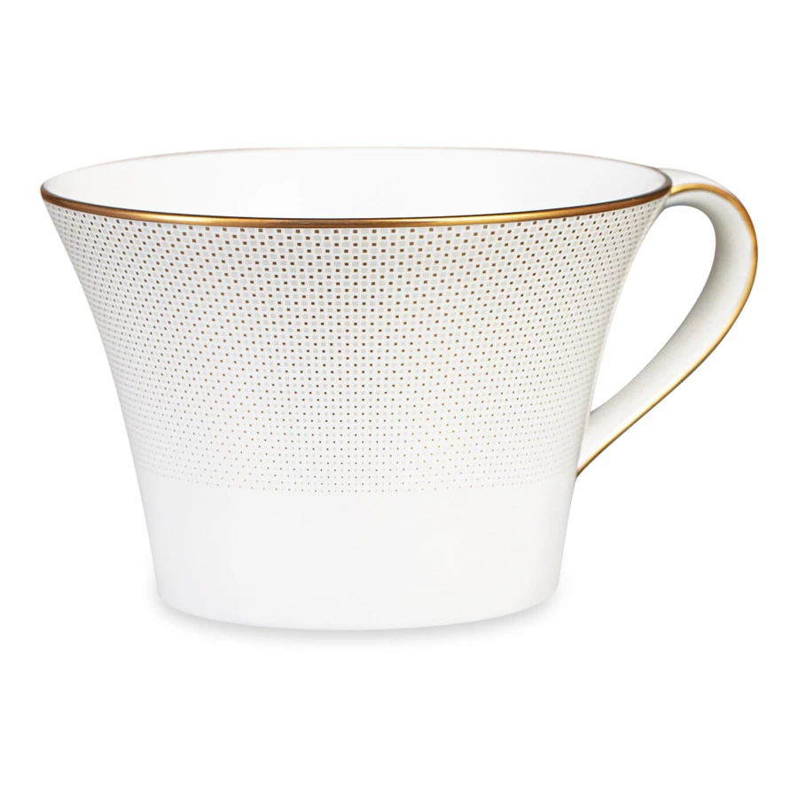 Чашка чайная с блюдцем Narumi Золотая паутина 270 мл, фарфор костяной