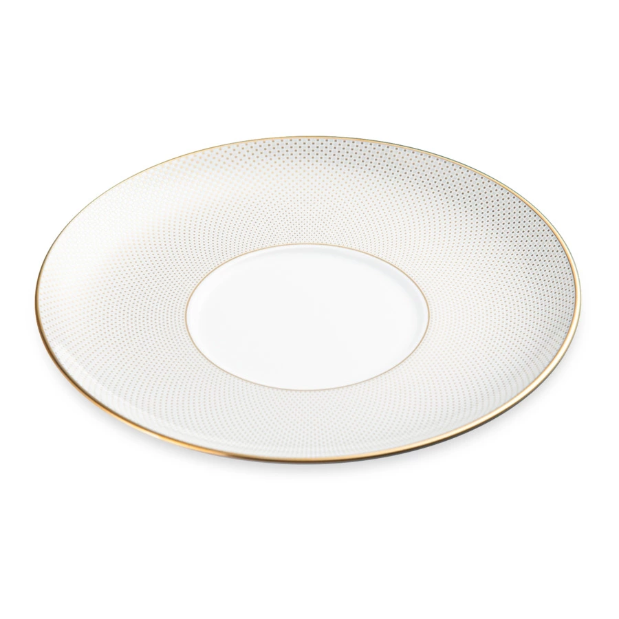 Чашка чайная с блюдцем Narumi Золотая паутина 270 мл, фарфор костяной