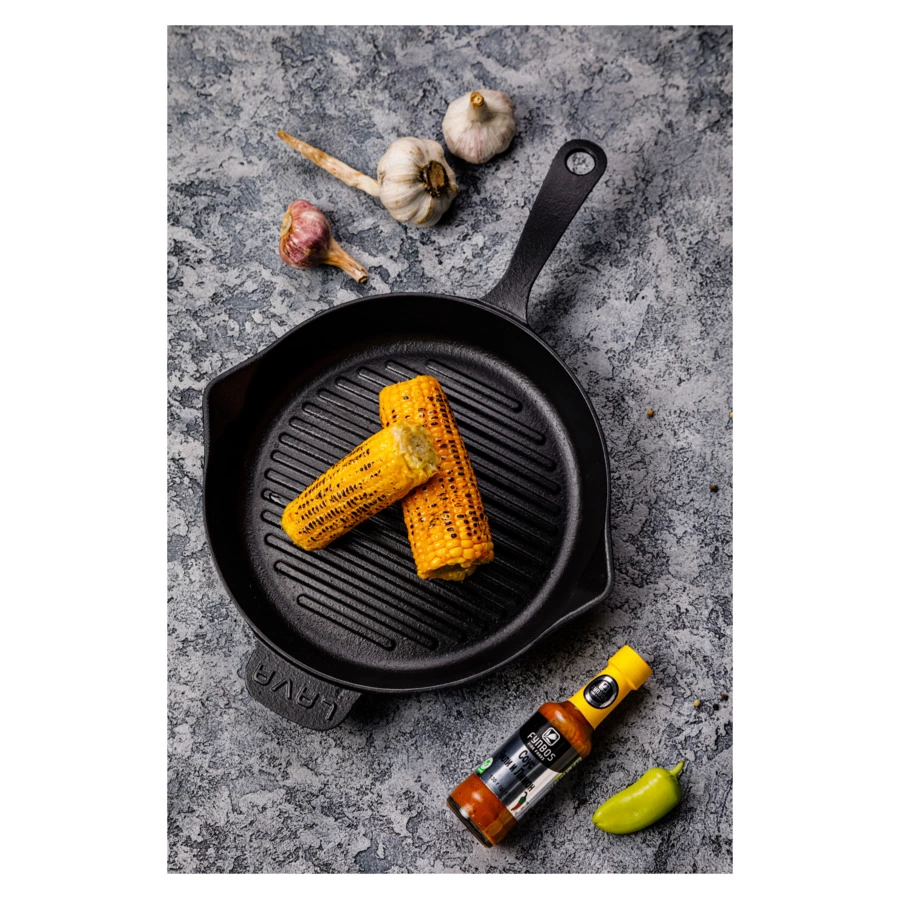 Сковорода-гриль LAVA d28 см, 2 л, чугун