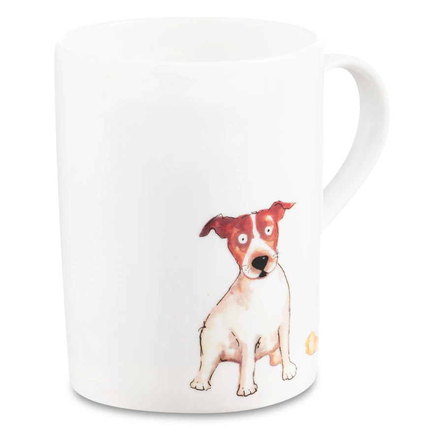 Кружка Roy Kirkham Собаки Джек-рассел терьер Люси 325 мл, фарфор костяной