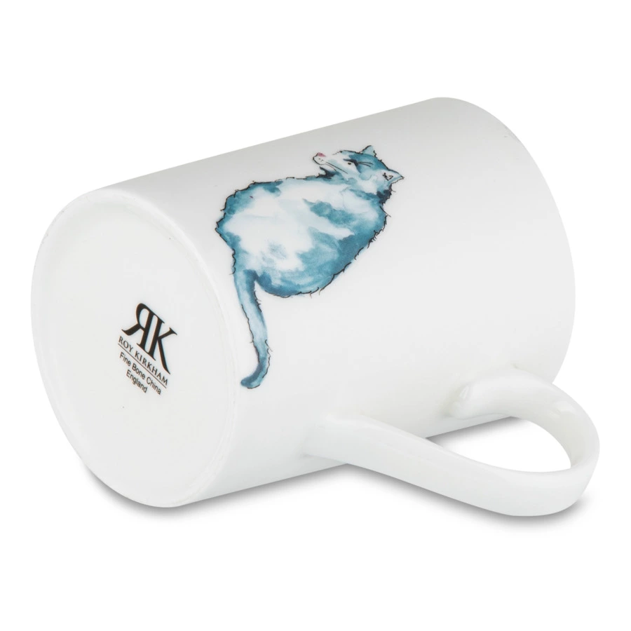 Кружка Roy Kirkham Кошки Голубой кот Люси 325 мл, фарфор костяной