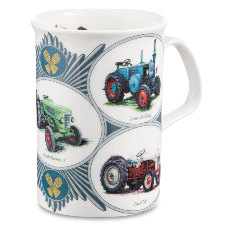 Кружка Roy Kirkham Ретро машины Грузовой транспорт Ланкастер 320 мл, фарфор костяной
