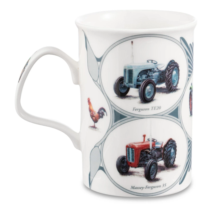 Кружка Roy Kirkham Ретро машины Грузовой транспорт Ланкастер 320 мл, фарфор костяной