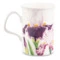 Кружка Roy Kirkham Ирис фиолетовый снизу Ланкастер 320 мл, фарфор костяной