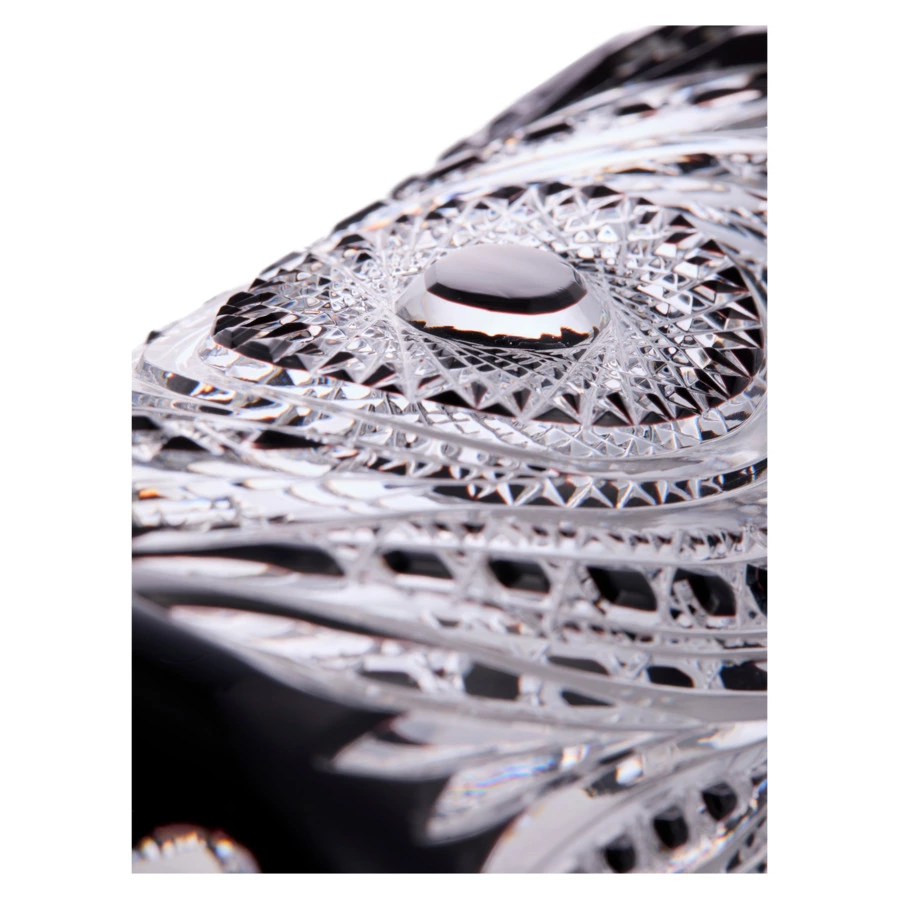 Конфетница ГХЗ Конфета 17х50 см, хрусталь, черный