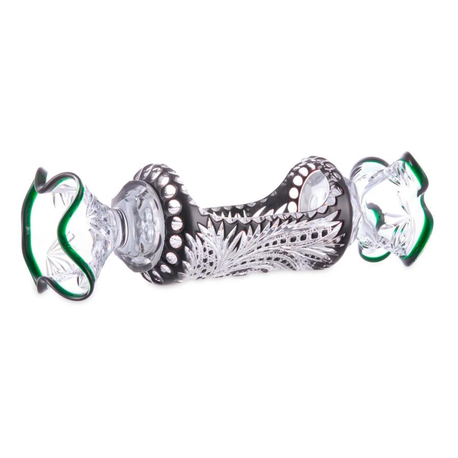 Конфетница ГХЗ Конфета 17х50 см, хрусталь, черный