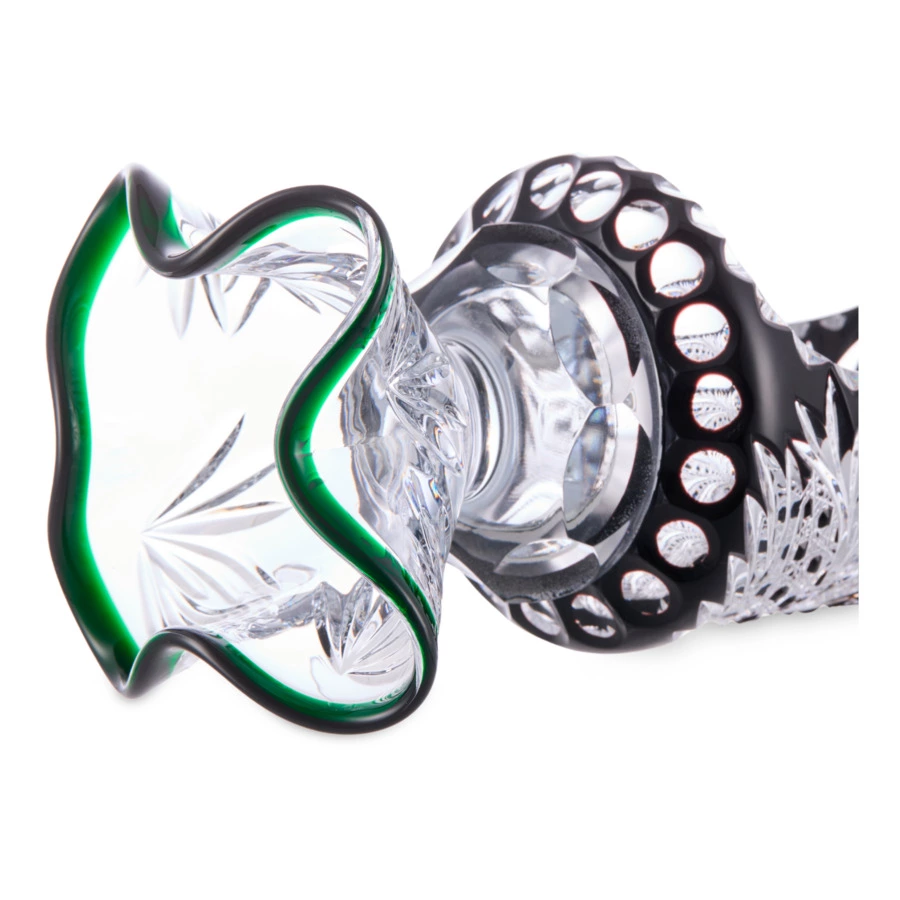 Конфетница ГХЗ Конфета 17х50 см, хрусталь, черный