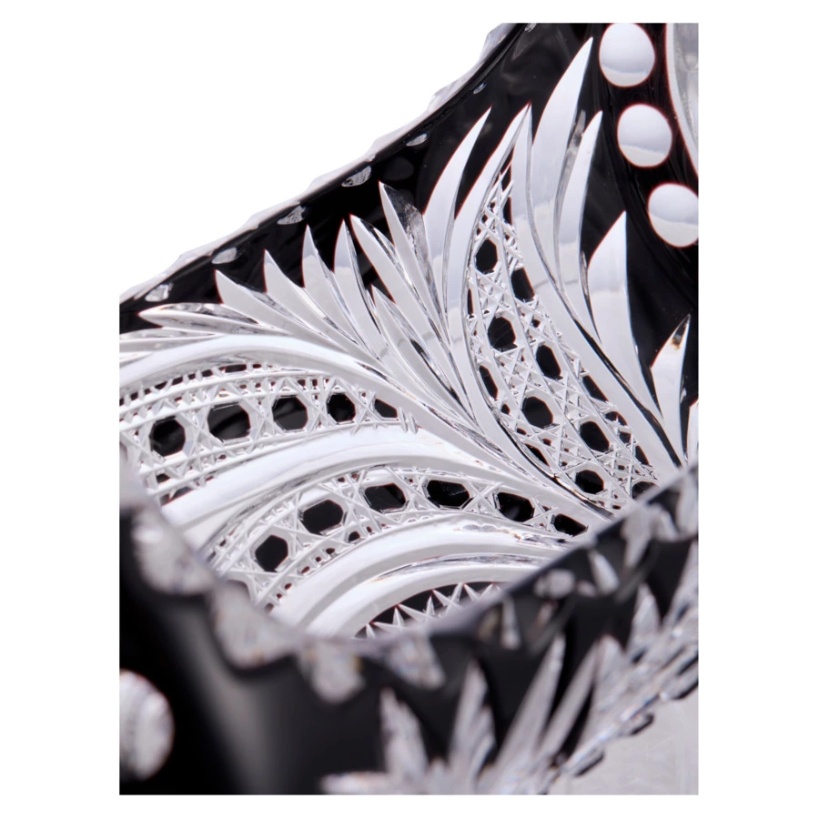 Конфетница ГХЗ Конфета 17х50 см, хрусталь, черный