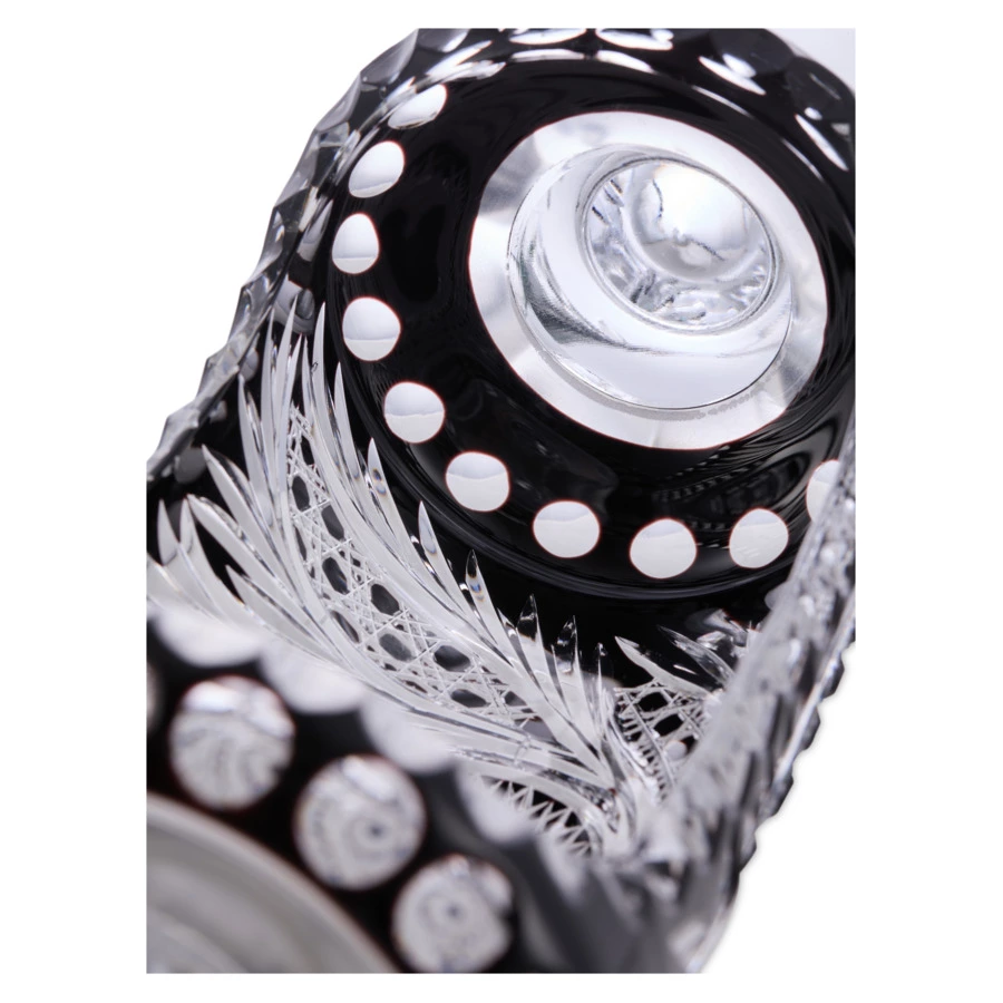 Конфетница ГХЗ Конфета 17х50 см, хрусталь, черный