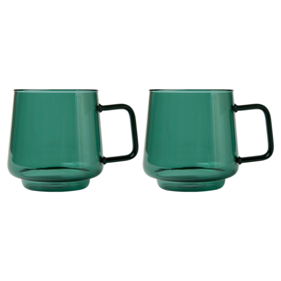 Набор кружек Maxwell & Williams Blend Sala 400 мл, 2 шт, стекло, зеленый, п/к