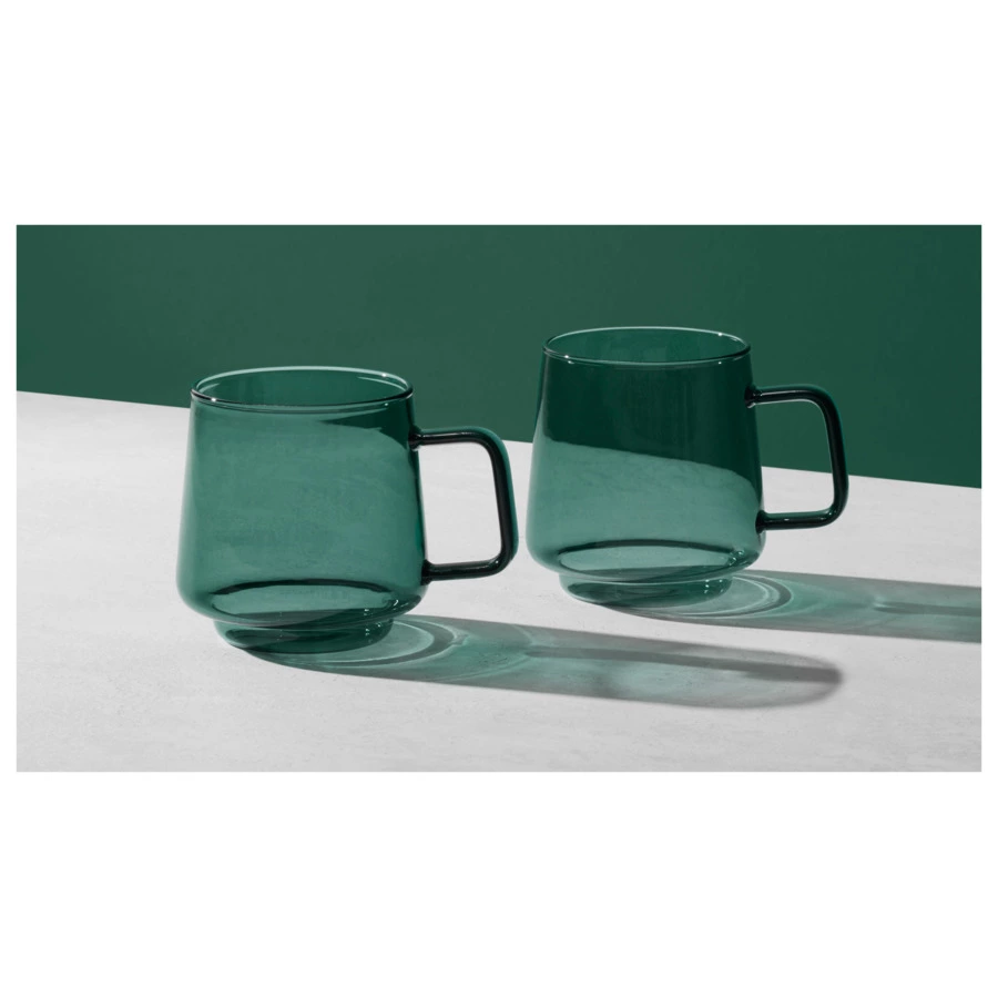 Набор кружек Maxwell & Williams Blend Sala 400 мл, 2 шт, стекло, зеленый, п/к