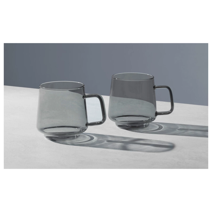 Набор кружек Maxwell & Williams Blend Sala 400 мл, 2 шт, стекло, серый, п/к