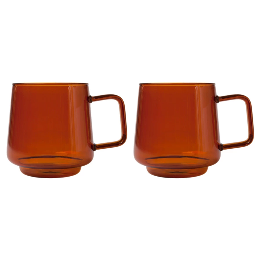 Набор кружек Maxwell & Williams Blend Sala 400 мл, 2 шт, стекло, янтарная, п/к