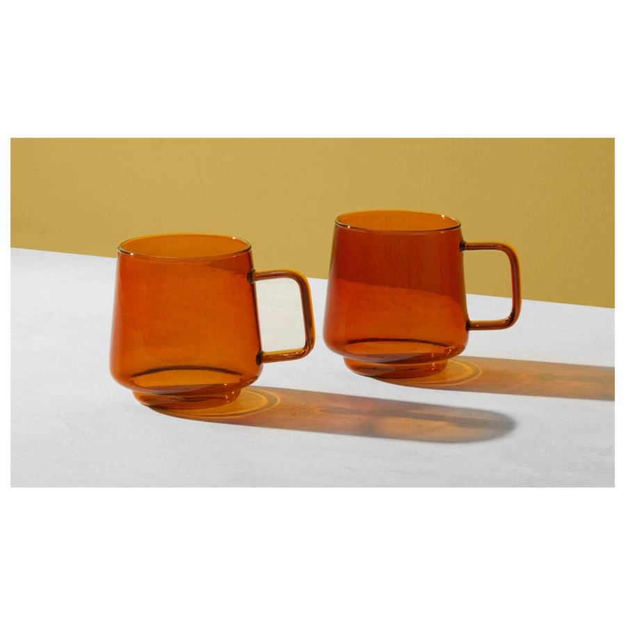 Набор кружек Maxwell & Williams Blend Sala 400 мл, 2 шт, стекло, янтарная, п/к