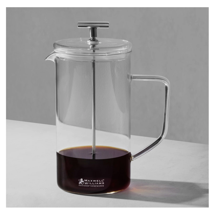 Френч-пресс Maxwell & Williams Blend Sala 1 л, стекло, серебристый, п/к