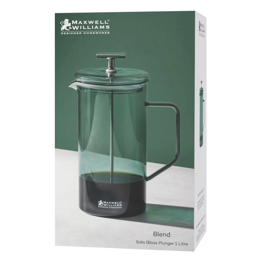 Френч-пресс Maxwell & Williams Blend Sala 1 л, Сталь нержавеющая, зеленый, п/к