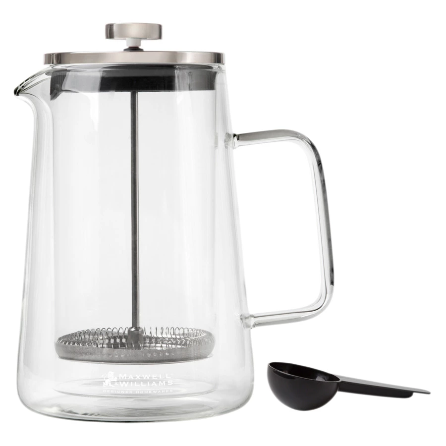 Френч-пресс Maxwell & Williams Blend Vienna 1 л, Сталь нержавеющая, серебристый, п/к