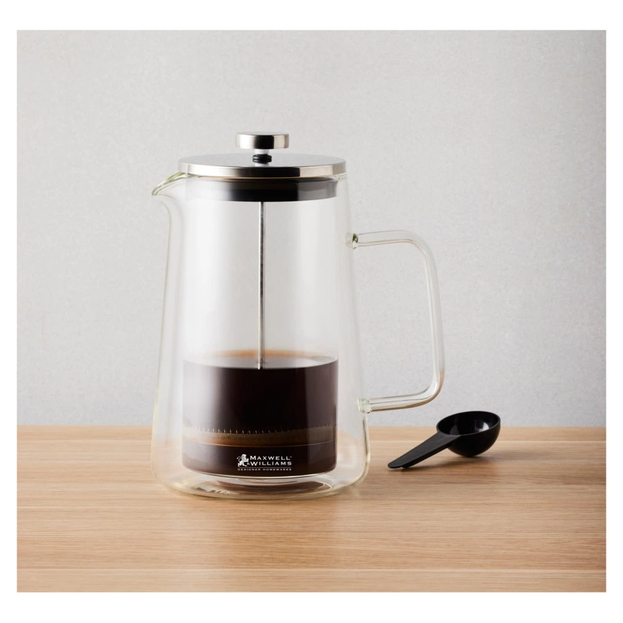 Френч-пресс Maxwell & Williams Blend Vienna 1 л, Сталь нержавеющая, серебристый, п/к