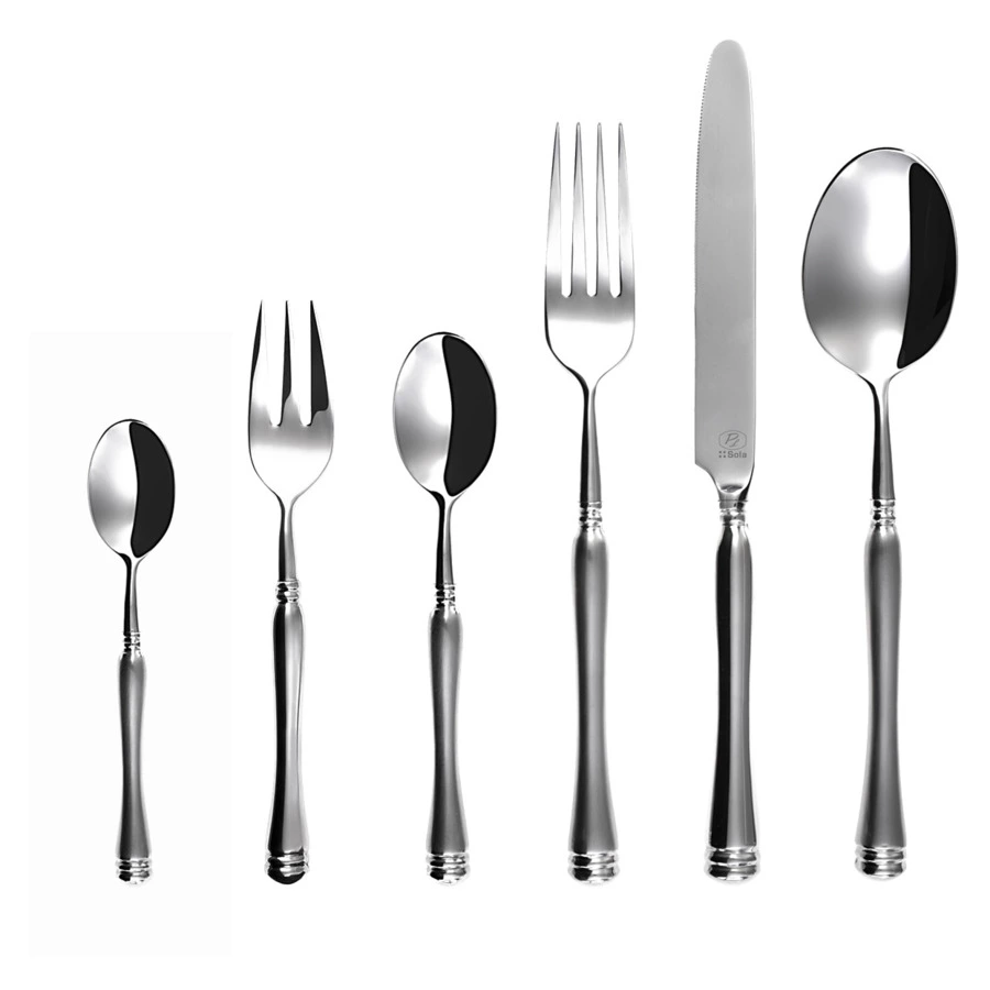 Набор столовых приборов Sola Eva 36 предметов на 6 персон, Сталь нержавеющая, п/к