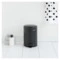 Ведро для мусора с педалью Brabantia NewIcon 3 л, черное, матовое