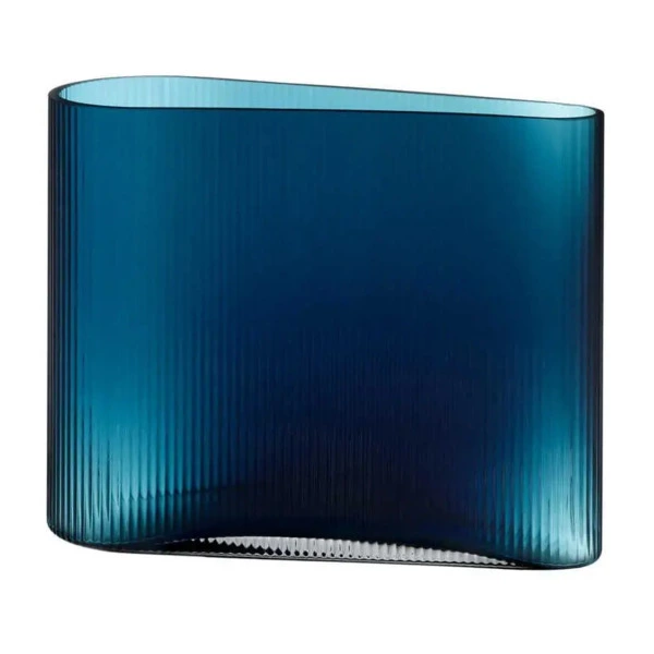 Ваза Nude Glass Туман 21 см, стекло хрустальное, зеленая